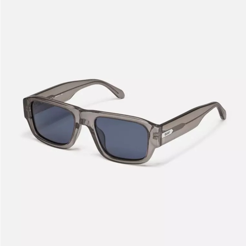 Quay Australia Smoke Gray Rectangular Sunglasses … - image 1